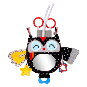 Play Activity Mirror Distorting Mirror Hanging Rattle Baby Car Seat Stroller Toys For Baby Tummy Time