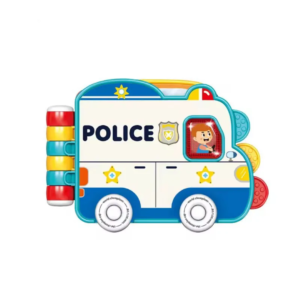 Montessori Baby Early Educational Sound Light Learning Bus Plastic Montessori Kids Car Books Toys