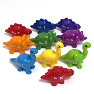 Montessori Educational Snap-n-Learn Matching Numbers Dinosaurs Fine Motor Skills Learning Game