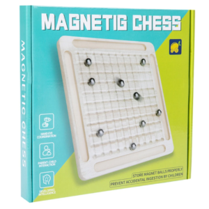 Wooden Magnetic Chess Board Game Portable Battle Children Hand-eye Coordination Toy Family game