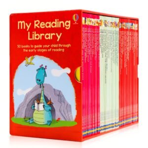 Usborne My Reading Library (50 books/set) Gift Box Set (Level 3 and 4) / Red collection